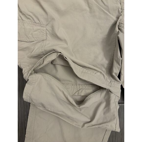 Columbia Mens Convertible Zip Off Leg Pants 42x30 Beige Outdoors Fish Gorpcore - Picture 7 of 9